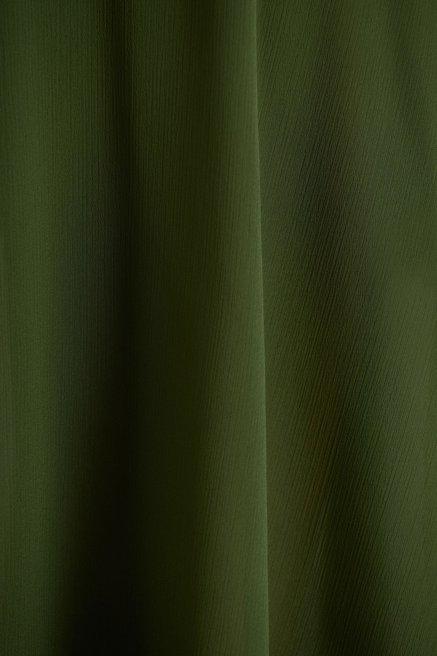 Tiara | Green Asymmetric Midi Dress With Draping Detailing and Open-Back