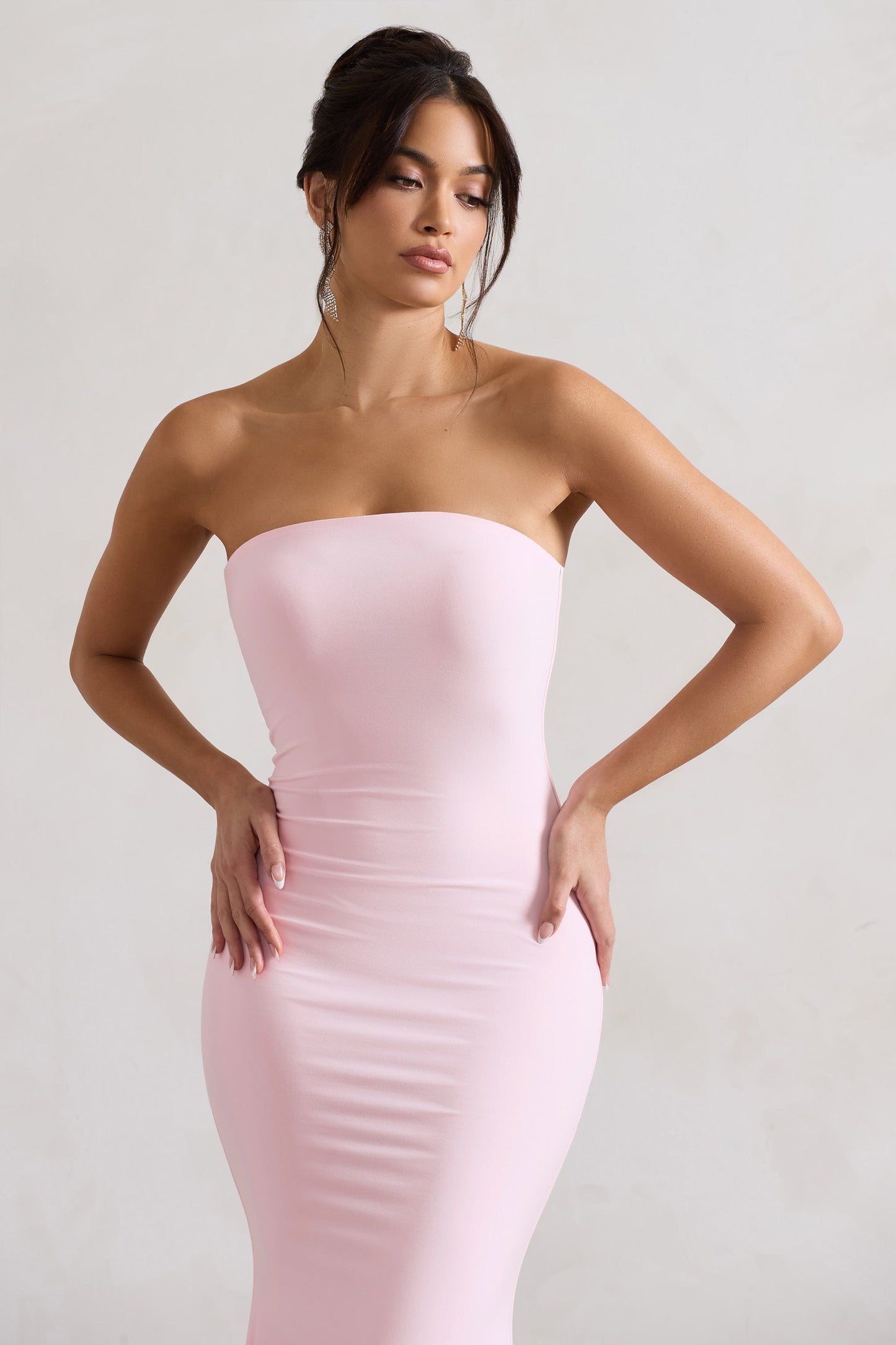 Ceremony | Pink Bandeau  Maxi Dress