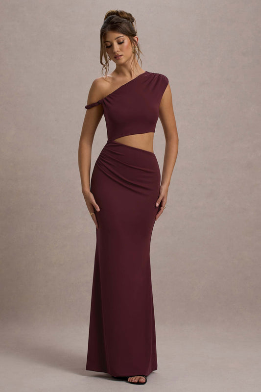 Thaliana | Port Cut-Out Open-Back Maxi Dress